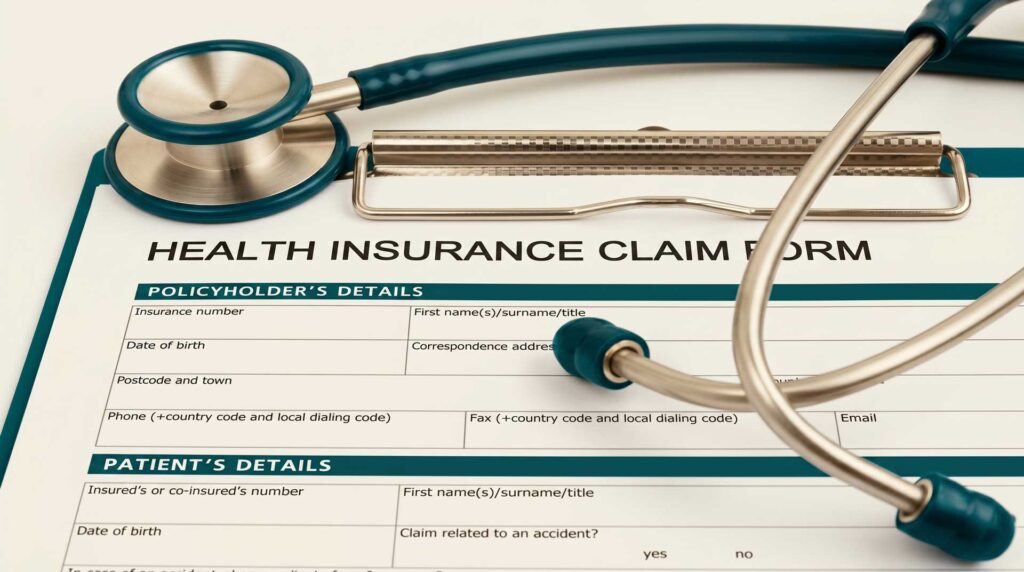 Health insurance claim form