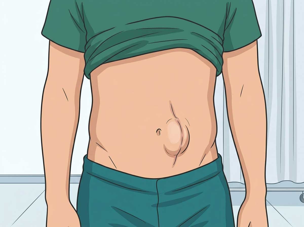 Patient with an incisional hernia